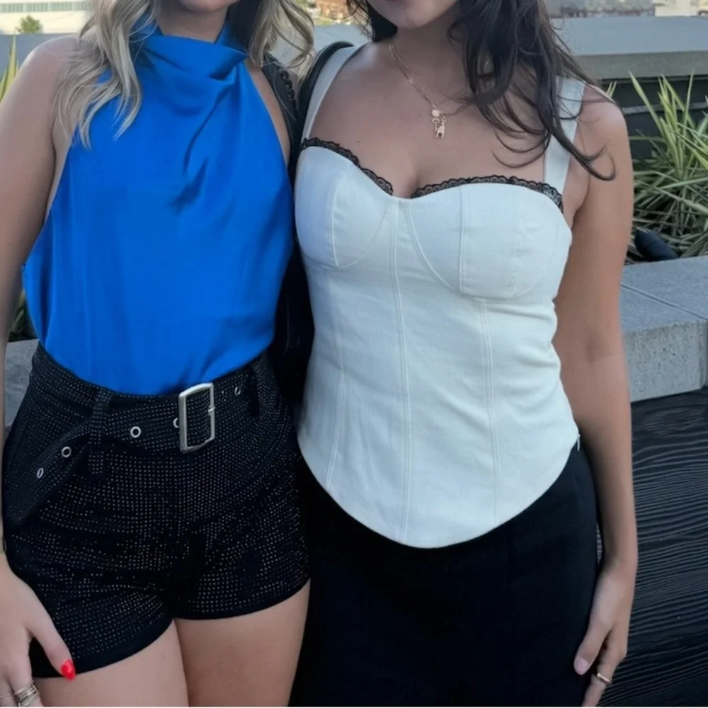 Reformation Alisa Seamed Bustier Top
